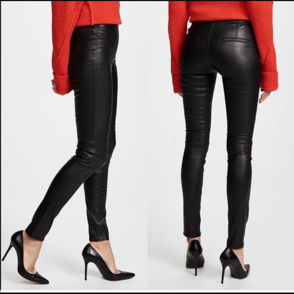 ✨SOLD✨ HELMUT LANG Lambskin Leather Skinny Pants - Picture 4 of 8